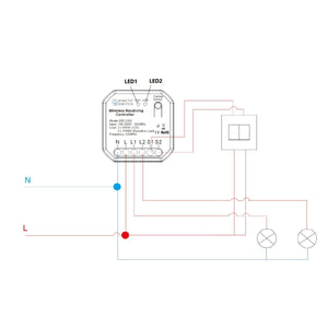Smart Home Mini Radio Receiver 2 Channels