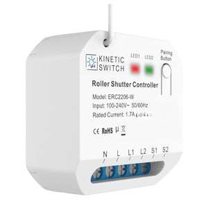 Funkempfänger ERC2206-W – kompaktes Unterputz-Modul 44 × 44 mm für die Schalterdose