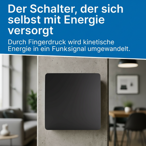 Kompakt Set mit kinetischem Funkschalter und Empfänger smart