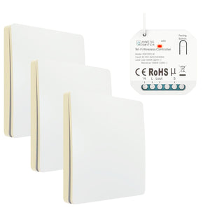 Garnitura za spavaću sobu s kinetičkim bežičnim prekidačem za svjetlo i kompaktnim pametnim prijemnikom