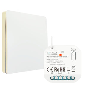 Kompakt Set mit kinetischem Funkschalter und Empfänger smart