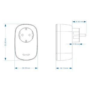 Smart Plug smarte Steckdose mit Energiezähler