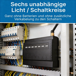 Pro set multi-channel smart home with 6-channel receiver and radio switch